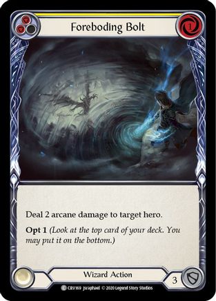 Foreboding Bolt (Yellow) (CRU169) [Crucible of War] 1st Edition - Deck Out Gaming