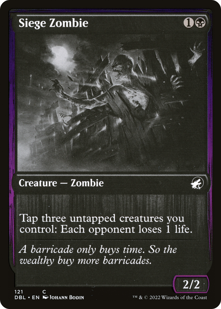 Siege Zombie (121) [Innistrad: Double Feature] foil - Deck Out Gaming