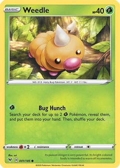 Weedle (1) [SWSH04: Vivid Voltage] Reverse Holofoil - Deck Out Gaming