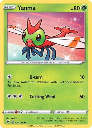 Yanma (6) [SWSH04: Vivid Voltage] Reverse Holofoil - Deck Out Gaming