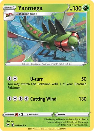 Yanmega (7) [SWSH04: Vivid Voltage] Reverse Holofoil - Deck Out Gaming