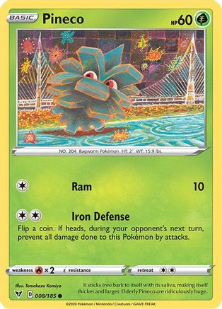 Pineco (8) [SWSH04: Vivid Voltage] Reverse Holofoil - Deck Out Gaming