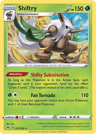 Shiftry (12) [SWSH04: Vivid Voltage] Reverse Holofoil - Deck Out Gaming