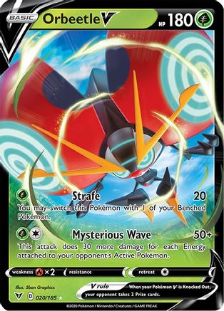 Orbeetle V - 020/185 [SWSH04: Vivid Voltage] - Deck Out Gaming