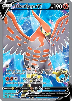 Talonflame V (Full Art) [SWSH04: Vivid Voltage] - Deck Out Gaming