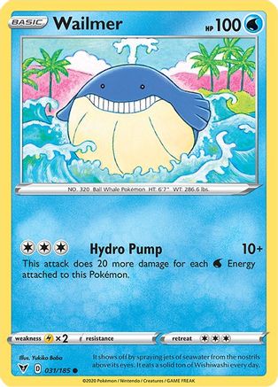 Wailmer (31) [SWSH04: Vivid Voltage] Reverse Holofoil - Deck Out Gaming