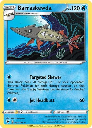Barraskewda (42) [SWSH04: Vivid Voltage] Reverse Holofoil - Deck Out Gaming
