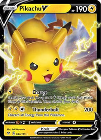 Pikachu V - 043/185 [SWSH04: Vivid Voltage] - Deck Out Gaming