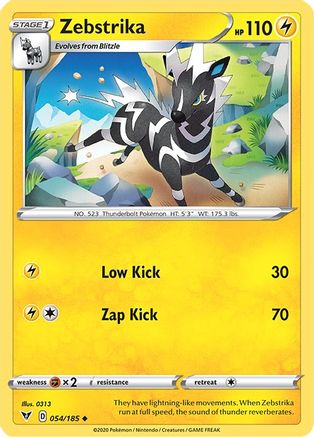 Zebstrika (54) [SWSH04: Vivid Voltage] Reverse Holofoil - Deck Out Gaming