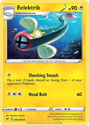 Eelektrik (58) [SWSH04: Vivid Voltage] Reverse Holofoil - Deck Out Gaming