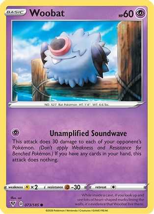 Woobat (73) [SWSH04: Vivid Voltage] Reverse Holofoil - Deck Out Gaming