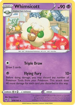 Whimsicott (76) [SWSH04: Vivid Voltage] Reverse Holofoil - Deck Out Gaming