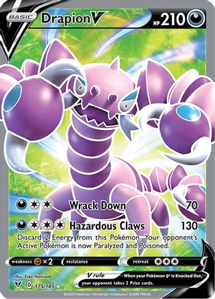 Drapion V (Full Art) (175) [SWSH04: Vivid Voltage] Holofoil - Deck Out Gaming