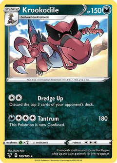 Krookodile (109) [SWSH04: Vivid Voltage] Reverse Holofoil - Deck Out Gaming