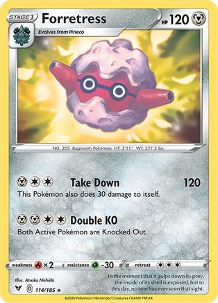 Forretress (114) [SWSH04: Vivid Voltage] Reverse Holofoil - Deck Out Gaming