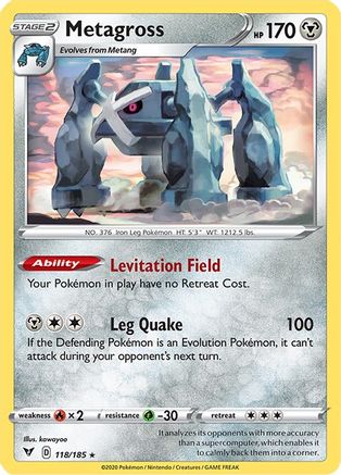 Metagross (118) [SWSH04: Vivid Voltage] Reverse Holofoil - Deck Out Gaming