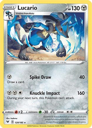 Lucario (120) [SWSH04: Vivid Voltage] Reverse Holofoil - Deck Out Gaming