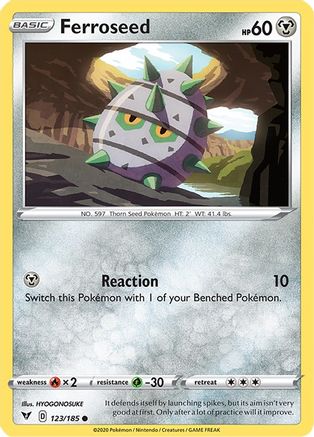Ferroseed (123) [SWSH04: Vivid Voltage] Reverse Holofoil - Deck Out Gaming