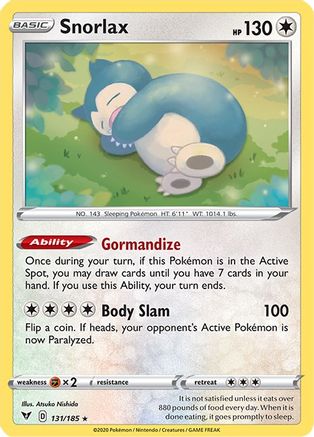 Snorlax (131) [SWSH04: Vivid Voltage] Reverse Holofoil - Deck Out Gaming