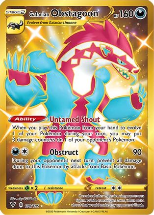 Galarian Obstagoon (Secret) [SWSH04: Vivid Voltage] - Deck Out Gaming
