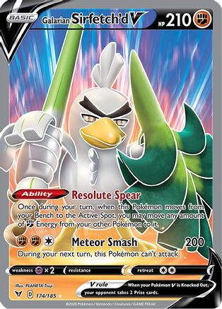 Galarian Sirfetch'd V (Full Art) [SWSH04: Vivid Voltage] - Deck Out Gaming