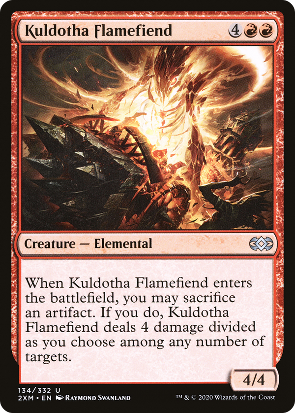 Kuldotha Flamefiend (134) [Double Masters] foil - Deck Out Gaming