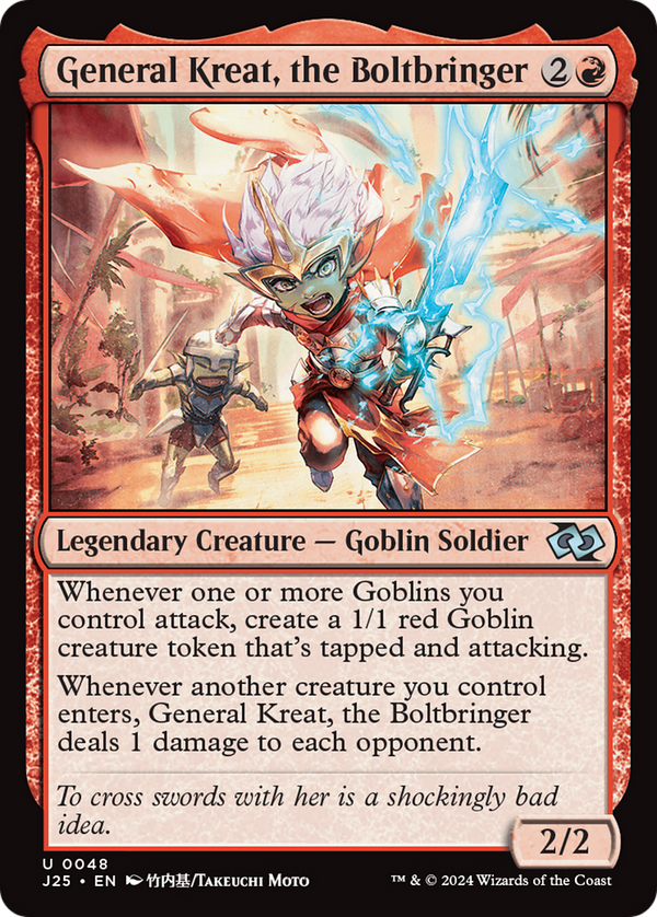 General Kreat, the Boltbringer (Anime) (48) [Foundations Jumpstart] - Deck Out Gaming