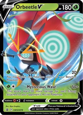 Orbeetle V - SWSH078 (SWSH078) [SWSH: Sword & Shield Promo Cards] Holofoil - Deck Out Gaming