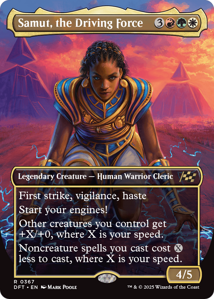 Samut, the Driving Force (Borderless) (367) [Aetherdrift] foil - Deck Out Gaming