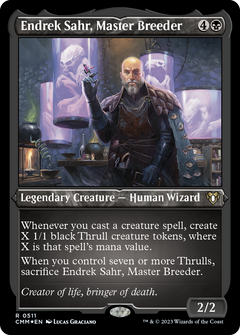 Endrek Sahr, Master Breeder (511) [Commander Masters] etched - Deck Out Gaming