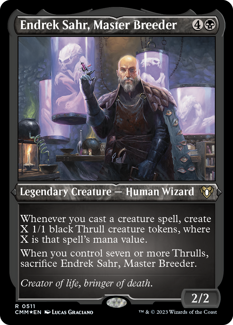 Endrek Sahr, Master Breeder (511) [Commander Masters] etched - Deck Out Gaming