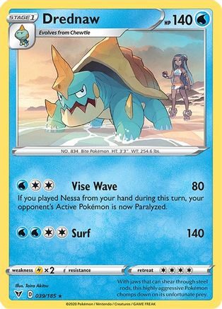 Drednaw - 39/185 (Cracked Ice Holo) (39) [Deck Exclusives] Holofoil - Deck Out Gaming