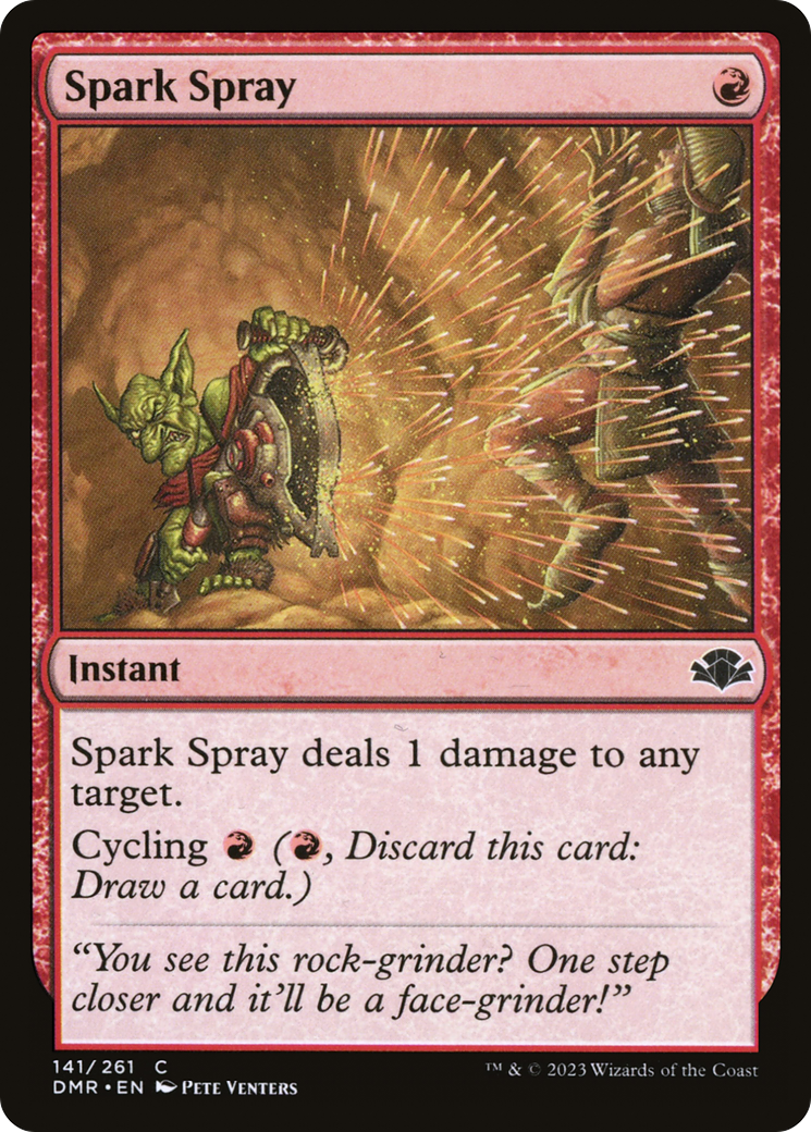 Spark Spray (141) [Dominaria Remastered] - Deck Out Gaming