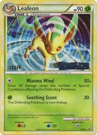 Leafeon - 17/90 (Prerelease) [Staff] (17) [Nintendo Promos] Holofoil - Deck Out Gaming