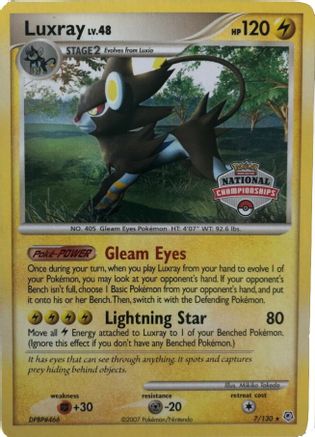 Luxray - 7/130 (National Championships) (7) [League & Championship Cards] - Deck Out Gaming
