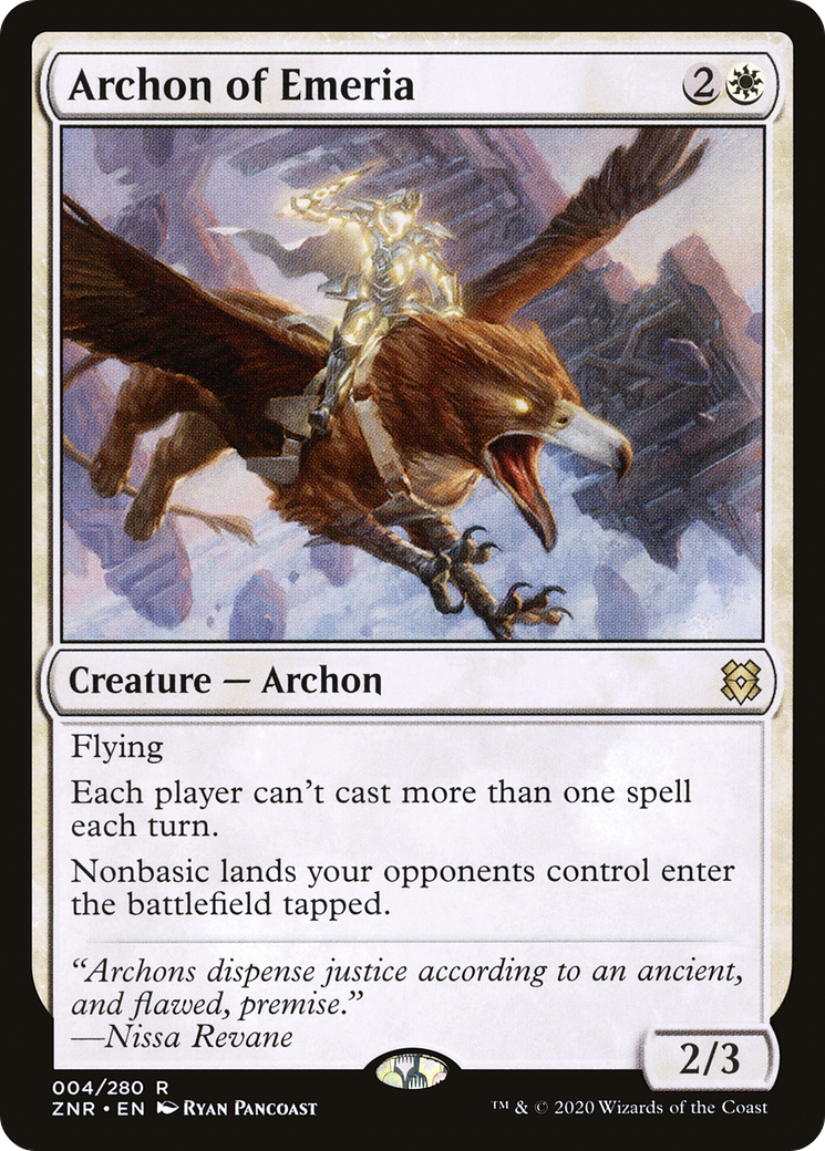 Archon of Emeria (4) [Zendikar Rising] foil - Deck Out Gaming