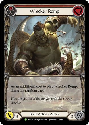 Wrecker Romp (Red) - LGS020 (LGS020) [Flesh and Blood: Promo Cards] Rainbow Foil - Deck Out Gaming