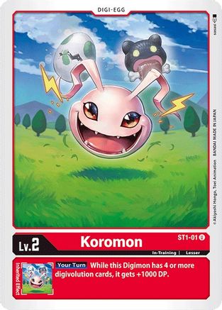 Koromon (ST1-01) [Starter Deck 01: Gaia Red] - Deck Out Gaming