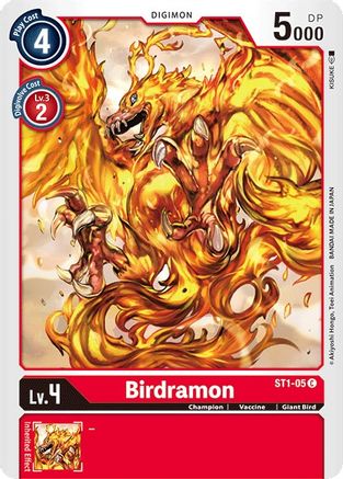 Birdramon (ST1-05) [Starter Deck 01: Gaia Red] - Deck Out Gaming