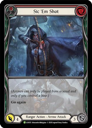Sic 'Em Shot (Red) - LGS035 (LGS035) [Flesh and Blood: Promo Cards] - Deck Out Gaming