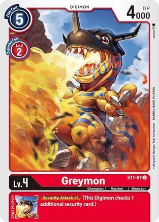 Greymon (ST1-07) [Starter Deck 01: Gaia Red] - Deck Out Gaming