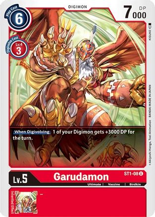 Garudamon (ST1-08) [Starter Deck 01: Gaia Red] - Deck Out Gaming