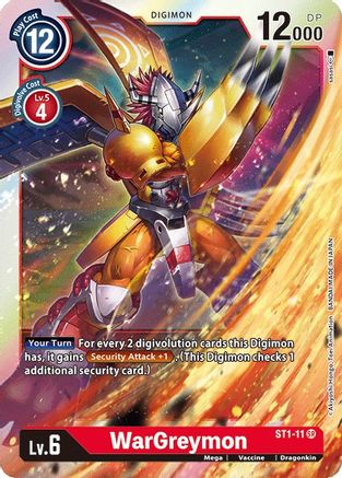 WarGreymon (ST1-11) [Starter Deck 01: Gaia Red] Foil - Deck Out Gaming