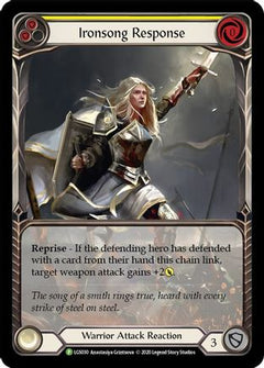 Ironsong Response (Yellow) - LGS030 (LGS030) [Flesh and Blood: Promo Cards] Rainbow Foil - Deck Out Gaming