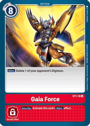 Gaia Force (ST1-16) [Starter Deck 01: Gaia Red] - Deck Out Gaming