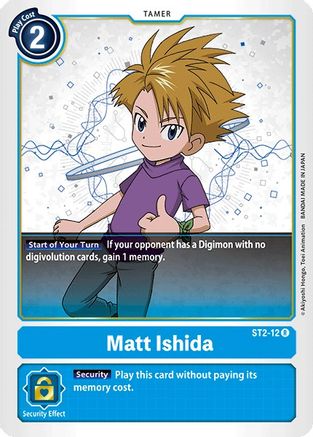 Matt Ishida (ST2-12) [Starter Deck 02: Cocytus Blue] - Deck Out Gaming