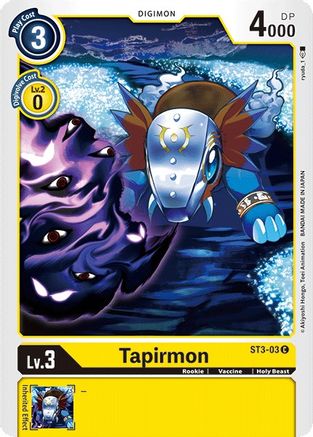 Tapirmon (ST3-03) [Starter Deck 03: Heaven's Yellow] - Deck Out Gaming