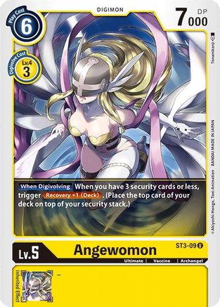 Angewomon (ST3-09) [Starter Deck 03: Heaven's Yellow] - Deck Out Gaming