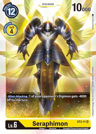 Seraphimon (ST3-11) [Starter Deck 03: Heaven's Yellow] Foil - Deck Out Gaming