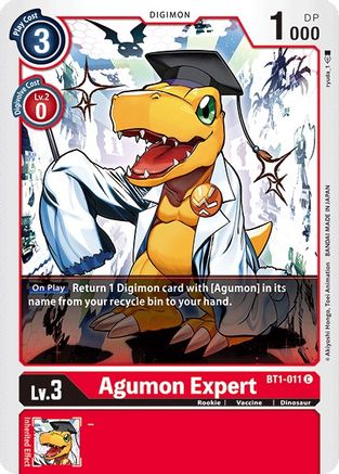 Agumon Expert (BT1-011) [Release Special Booster] - Deck Out Gaming